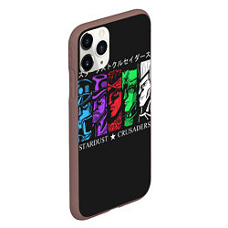 Чехол iPhone 11 Pro матовый JoJo Bizarre Adventure, цвет: 3D-коричневый — фото 2