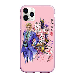 Чехол iPhone 11 Pro матовый JoJo Bizarre Adventure, цвет: 3D-розовый