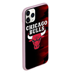 Чехол iPhone 11 Pro матовый CHICAGO BULLS, цвет: 3D-розовый — фото 2