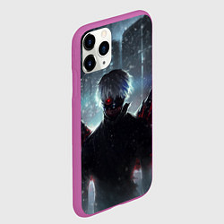 Чехол iPhone 11 Pro матовый Токийский Гуль, цвет: 3D-фиолетовый — фото 2