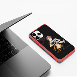 Чехол iPhone 11 Pro матовый Fairy Tail, цвет: 3D-красный — фото 2