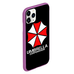 Чехол iPhone 11 Pro матовый UMBRELLA CORP, цвет: 3D-фиолетовый — фото 2