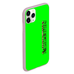 Чехол iPhone 11 Pro матовый Minecraft, цвет: 3D-розовый — фото 2