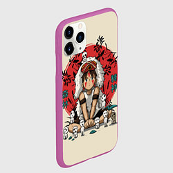 Чехол iPhone 11 Pro матовый Princess Mononoke, цвет: 3D-фиолетовый — фото 2