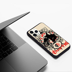 Чехол iPhone 11 Pro матовый Принцесса Мононоке, цвет: 3D-черный — фото 2