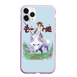 Чехол iPhone 11 Pro матовый Princess Mononoke, цвет: 3D-розовый