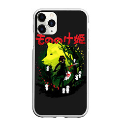 Чехол iPhone 11 Pro матовый Princess Mononoke, цвет: 3D-белый