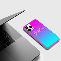 Чехол iPhone 11 Pro матовый STRAY KIDS, цвет: 3D-фиолетовый — фото 2
