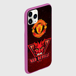 Чехол iPhone 11 Pro матовый Манчестер, цвет: 3D-фиолетовый — фото 2