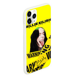 Чехол iPhone 11 Pro матовый Billie Eilish автограф, цвет: 3D-белый — фото 2