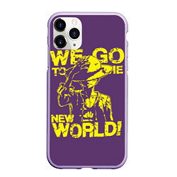 Чехол iPhone 11 Pro матовый One Piece We Go World