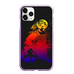 Чехол iPhone 11 Pro матовый One Piece, цвет: 3D-сиреневый