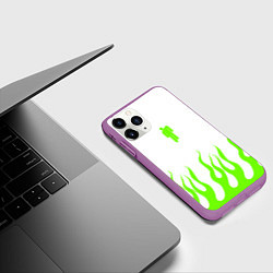 Чехол iPhone 11 Pro матовый Billie eilish, цвет: 3D-фиолетовый — фото 2