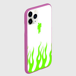 Чехол iPhone 11 Pro матовый Billie eilish, цвет: 3D-фиолетовый — фото 2