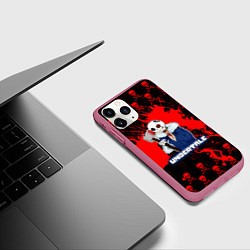 Чехол iPhone 11 Pro матовый UNDERTALE, цвет: 3D-малиновый — фото 2