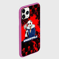 Чехол iPhone 11 Pro матовый UNDERTALE, цвет: 3D-фиолетовый — фото 2