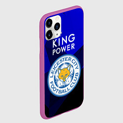 Чехол iPhone 11 Pro матовый Leicester City, цвет: 3D-фиолетовый — фото 2