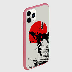Чехол iPhone 11 Pro матовый Kyokushinkai Karate, цвет: 3D-малиновый — фото 2