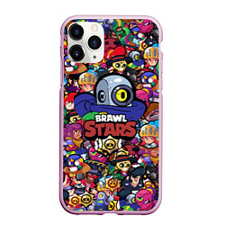 Чехол iPhone 11 Pro матовый BRAWL STARS Ricochet, цвет: 3D-розовый