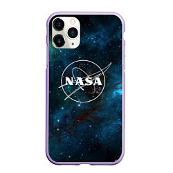 Чехол iPhone 11 Pro матовый NASA, цвет: 3D-светло-сиреневый