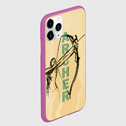 Чехол iPhone 11 Pro матовый Archer, цвет: 3D-фиолетовый — фото 2