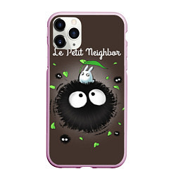 Чехол iPhone 11 Pro матовый My Neighbor Totoro, цвет: 3D-розовый