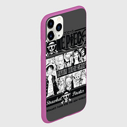 Чехол iPhone 11 Pro матовый One Piece, цвет: 3D-фиолетовый — фото 2