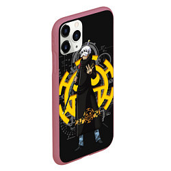 Чехол iPhone 11 Pro матовый One Piece, цвет: 3D-малиновый — фото 2