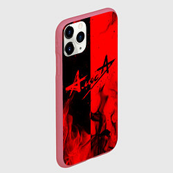 Чехол iPhone 11 Pro матовый АлисА, цвет: 3D-малиновый — фото 2