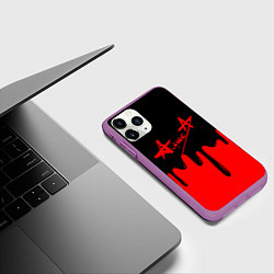 Чехол iPhone 11 Pro матовый АлисА, цвет: 3D-фиолетовый — фото 2