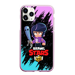 Чехол iPhone 11 Pro матовый BRAWL STARS BIBI, цвет: 3D-розовый