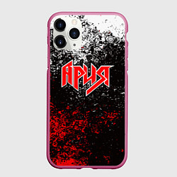 Чехол iPhone 11 Pro матовый АРИЯ, цвет: 3D-малиновый