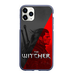 Чехол iPhone 11 Pro матовый THE WITCHER, цвет: 3D-серый