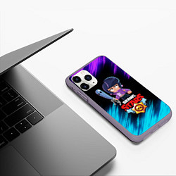 Чехол iPhone 11 Pro матовый BRAWL STARS BIBI, цвет: 3D-серый — фото 2