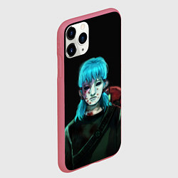 Чехол iPhone 11 Pro матовый Sally face, цвет: 3D-малиновый — фото 2