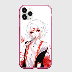 Чехол iPhone 11 Pro матовый Сузуя Джузо, цвет: 3D-малиновый