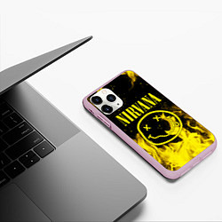 Чехол iPhone 11 Pro матовый NIRVANA, цвет: 3D-розовый — фото 2