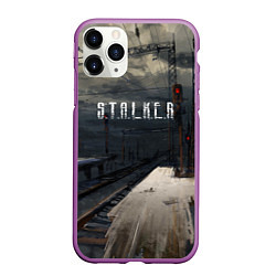 Чехол iPhone 11 Pro матовый НОВЫЙ СТАЛКЕР, цвет: 3D-фиолетовый