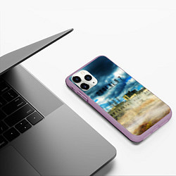 Чехол iPhone 11 Pro матовый STALKER 2Чернобыль, цвет: 3D-сиреневый — фото 2