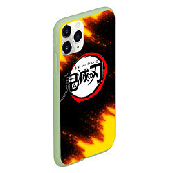 Чехол iPhone 11 Pro матовый KIMETSU NO YAIBA, цвет: 3D-салатовый — фото 2