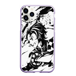 Чехол iPhone 11 Pro матовый KIMETSU NO YAIBA, цвет: 3D-светло-сиреневый