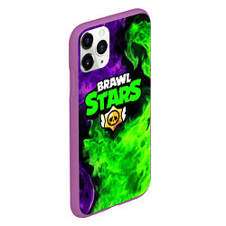 Чехол iPhone 11 Pro матовый BRAWL STARS, цвет: 3D-фиолетовый — фото 2