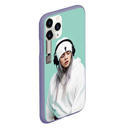 Чехол iPhone 11 Pro матовый BILLIE EILISH, цвет: 3D-серый — фото 2