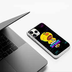 Чехол iPhone 11 Pro матовый Brawl Stars SALLY LEON, цвет: 3D-белый — фото 2