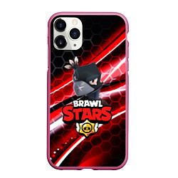 Чехол iPhone 11 Pro матовый BRAWL STARS CROW