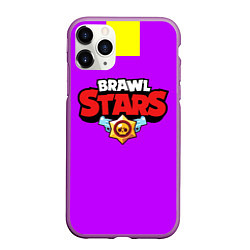 Чехол iPhone 11 Pro матовый Brawl Stars Roblox, цвет: 3D-фиолетовый