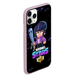 Чехол iPhone 11 Pro матовый BRAWL STARS BIBI, цвет: 3D-розовый — фото 2