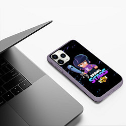 Чехол iPhone 11 Pro матовый BRAWL STARS BIBI, цвет: 3D-серый — фото 2