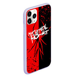 Чехол iPhone 11 Pro матовый My Chemical Romance, цвет: 3D-светло-сиреневый — фото 2