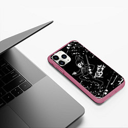 Чехол iPhone 11 Pro матовый My Chemical Romance, цвет: 3D-малиновый — фото 2